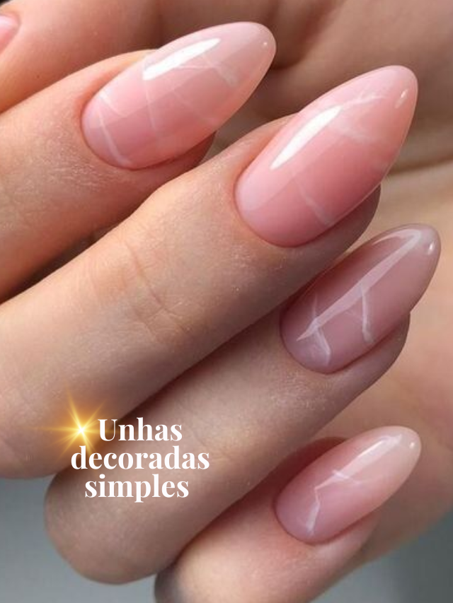 Unhas decoradas simples