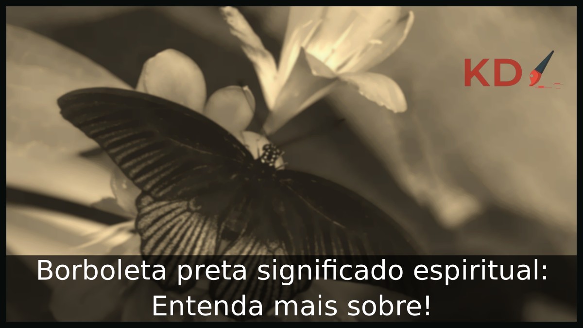 Borboleta preta significado espiritual