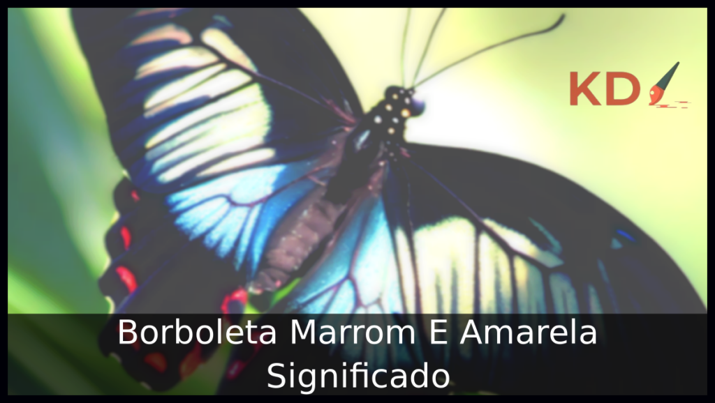 Borboleta Marrom E Amarela 