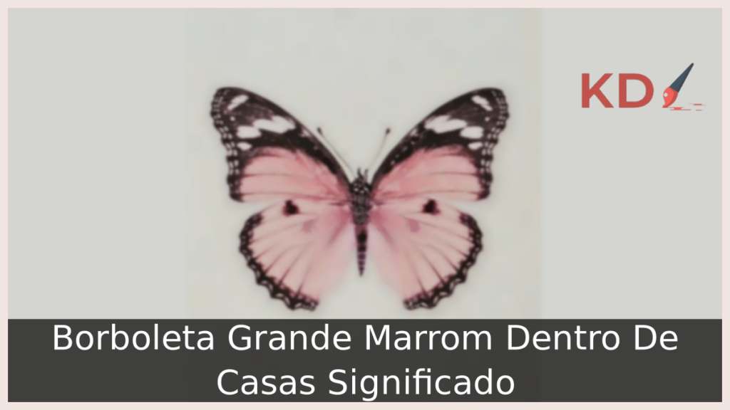 Borboleta Grande Marrom Dentro De Casas Significado 1 Borboleta Grande Marrom