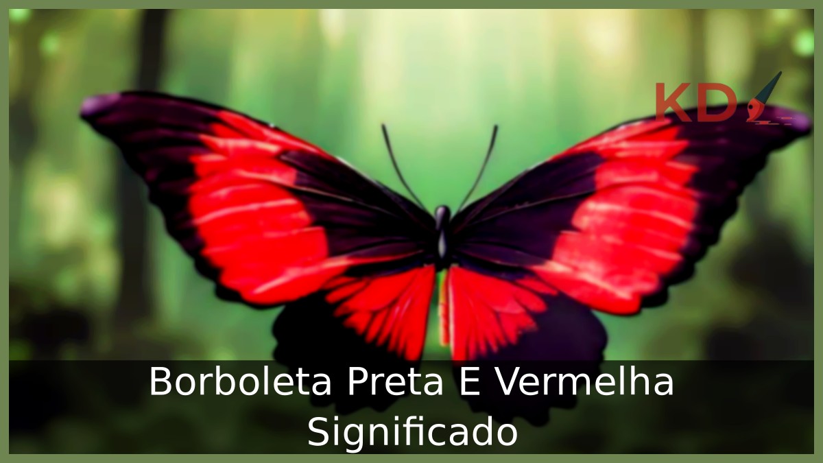Borboleta Preta E Vermelha Significado! 5 Borboleta Preta E Vermelha