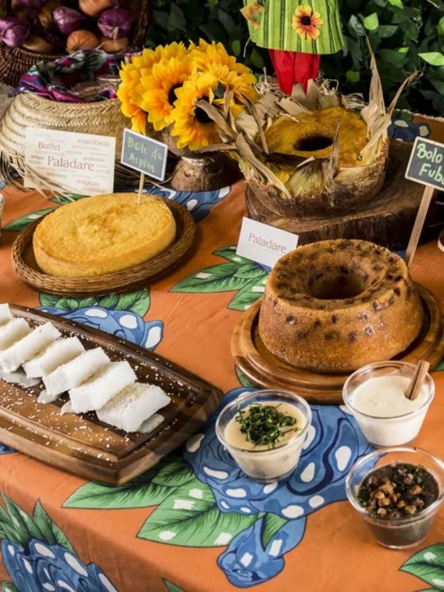 Pratos típicos de festa junina