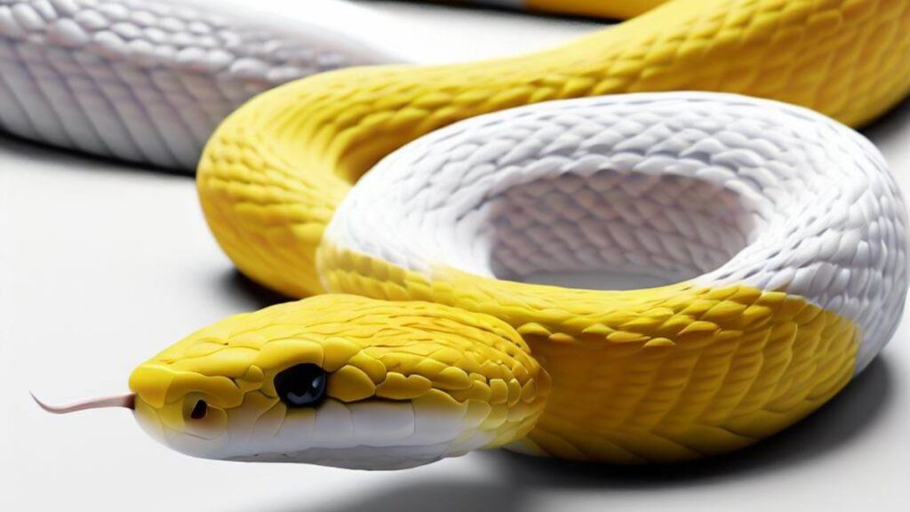 Sonhar com cobra amarela e branca: Significado real do sonho! 1 Sonhar com cobra amarela e branca