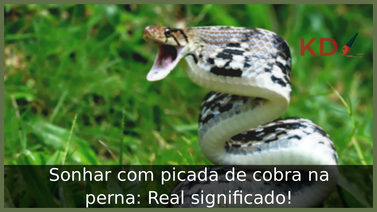 Sonhar com picada de cobra na perna