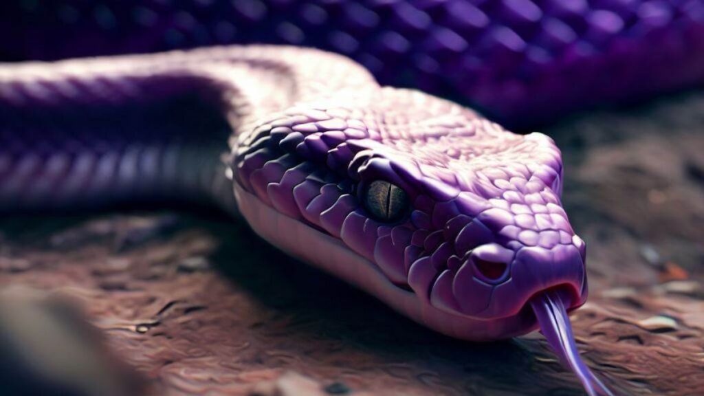 sonhar com cobra roxa