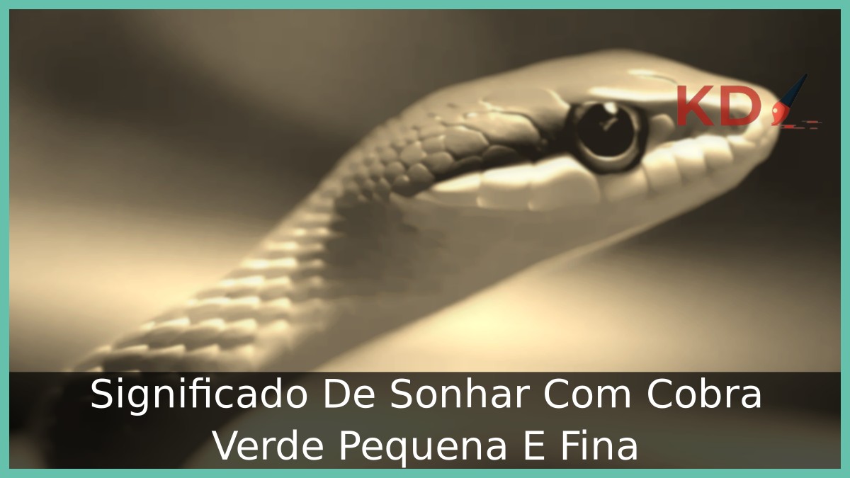 Sonhar Com Cobra Verde Pequena E Fina