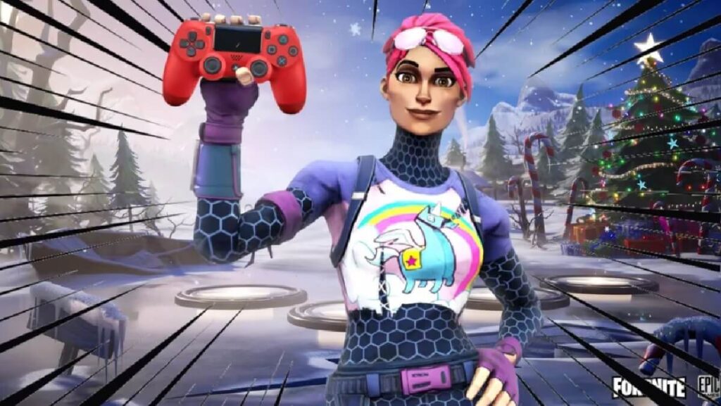 +199 Nicks de duplo sentido: Os melhores da atualidade! 1 Imagem do jogo mostrando uma personagem feminina segurando um controle de jogo vermelho.