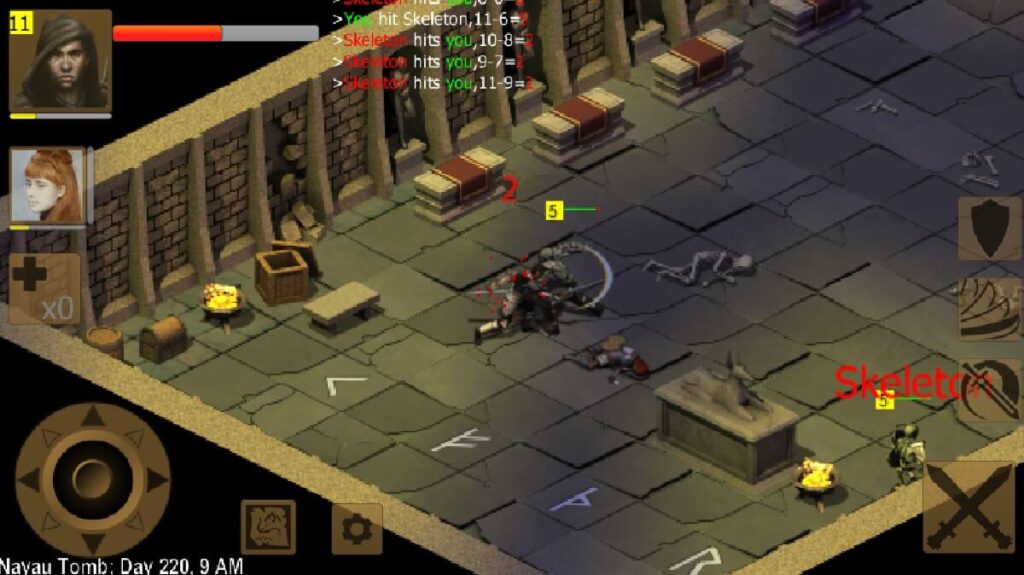 Imagem do jogo mostrando um templo antigo.