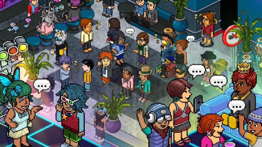 Os 8 melhores jogos realistas para PC em 2023! 5 Imagem do jogo mostrando vários personagens em um eventos feito pelo próprio game.