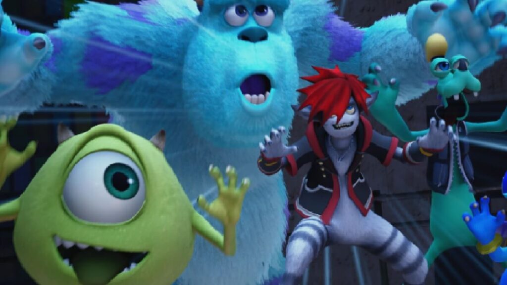 Imagem do jogo mostrando alguns personagens da Disney.