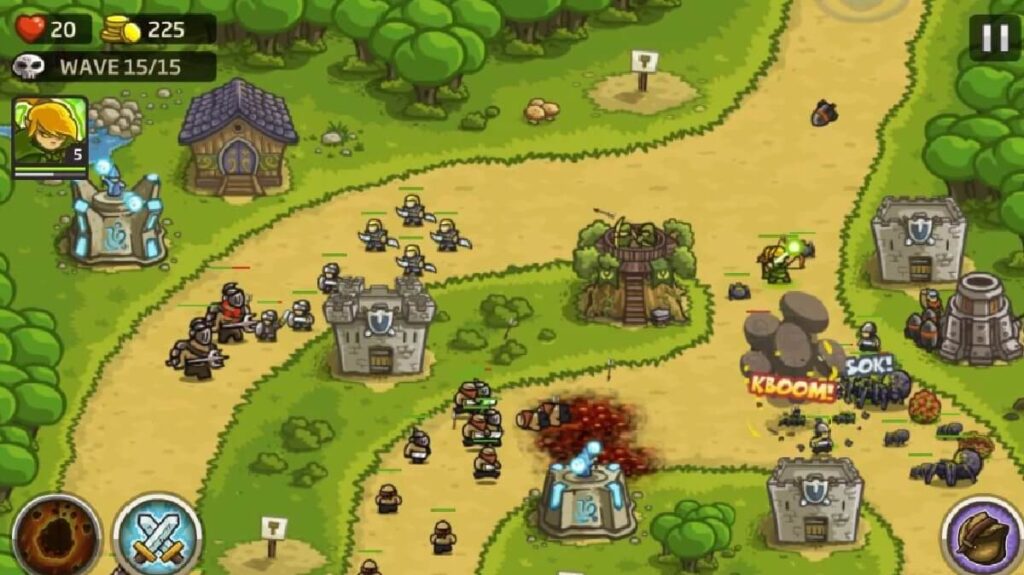 +20 Melhores jogos offline para Android: Lista atualizada (2023)! 6 Imagem do jogo mostrando uma estrada com oponentes sendo eliminados pelo jogador através de masmorras.