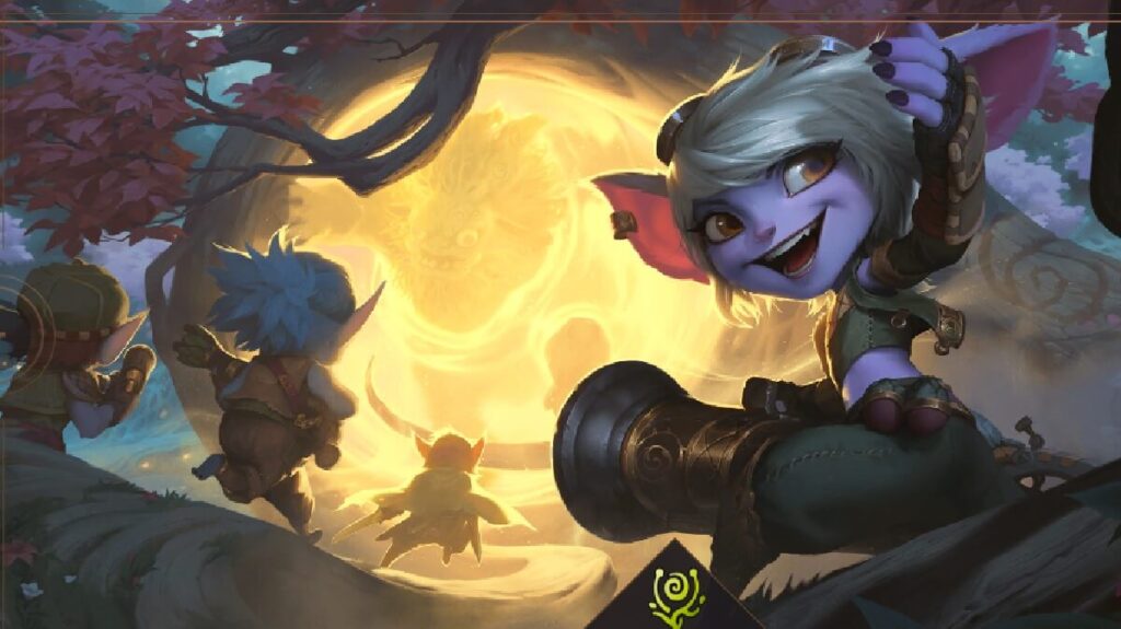 +33 Jogos para PC: Os melhores de 2023! 4 Imagem do jogo mostrando uma personagem amimada e ao seu fundo aparece um portal enorme e brilhante.