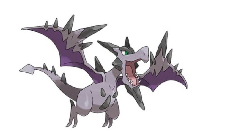 Pokémon do tipo voador no tom de roxo.