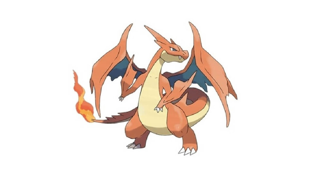 Pokémon tipo dragão da cor marrom.