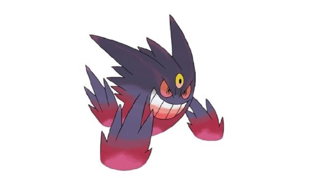Pokémon do tipo fantasma na cor roxa.