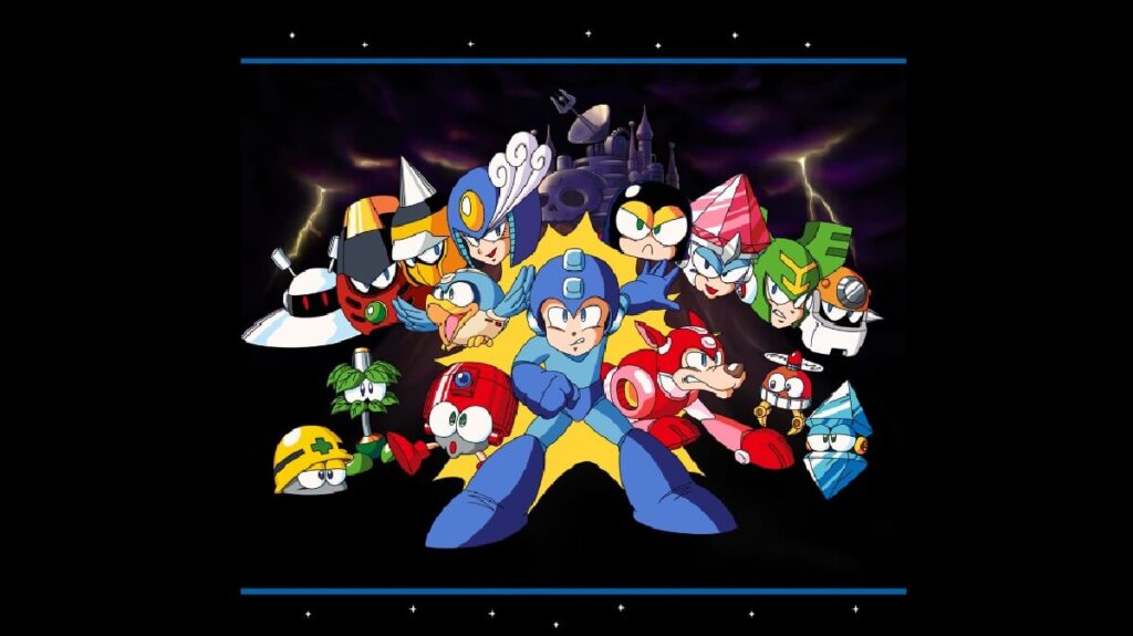 Imagem do jogo mostrando vários personagens animados e coloridos.