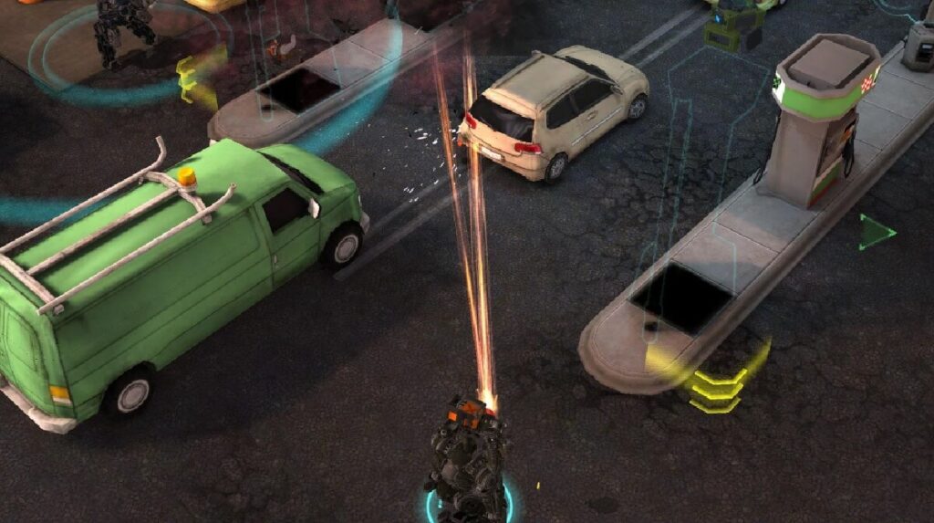 +20 Melhores jogos offline para Android: Lista atualizada (2023)! 15 Imagem do jogo mostrando um jogador atirando em oponentes em uma rua da cidade onde ele habita.