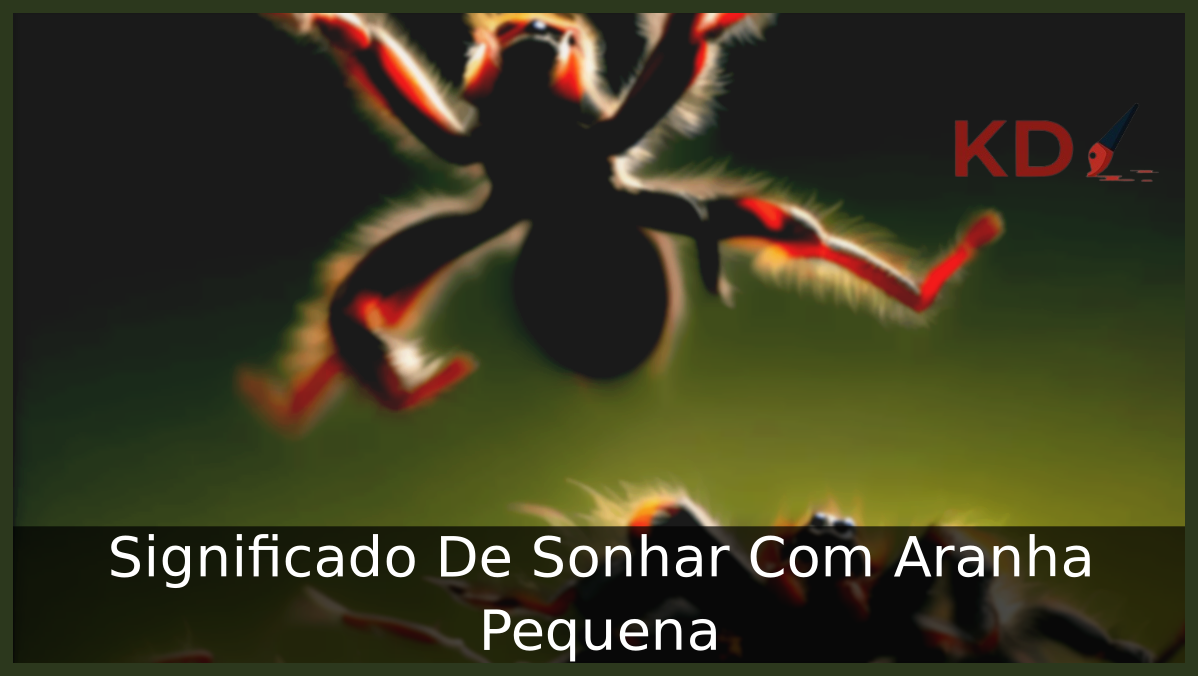 Sonhar Com Aranha Pequena