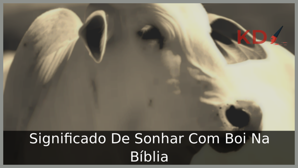 Significado De Sonhar Com Boi Na Bíblia 1 Sonhar Com Boi Na Bíblia