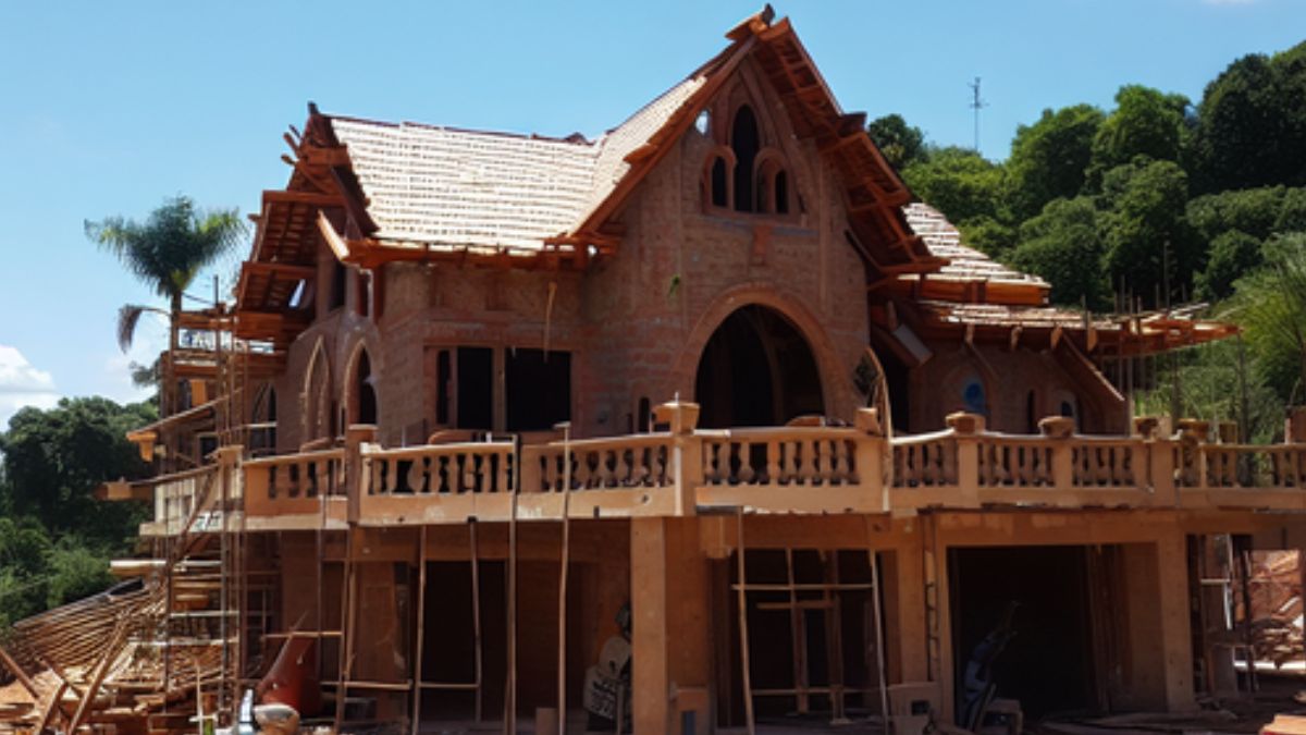 Sonhar com construção de casa.