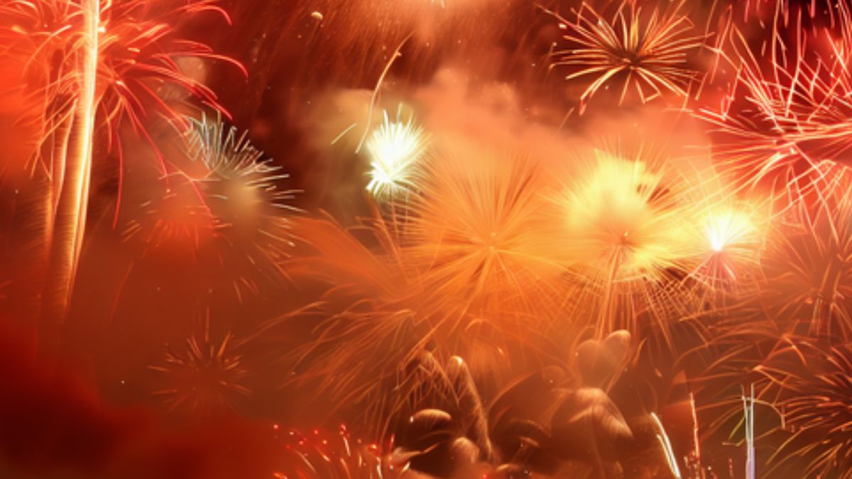 Sonhar com fogos de artifício.