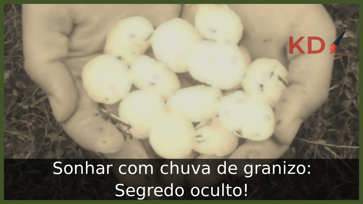 Sonhar com chuva de granizo: Segredo oculto!