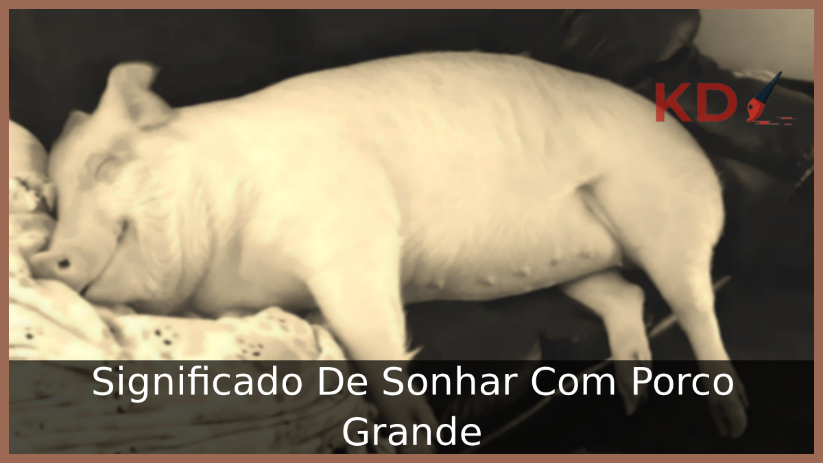 Sonhar Com Porco Grande