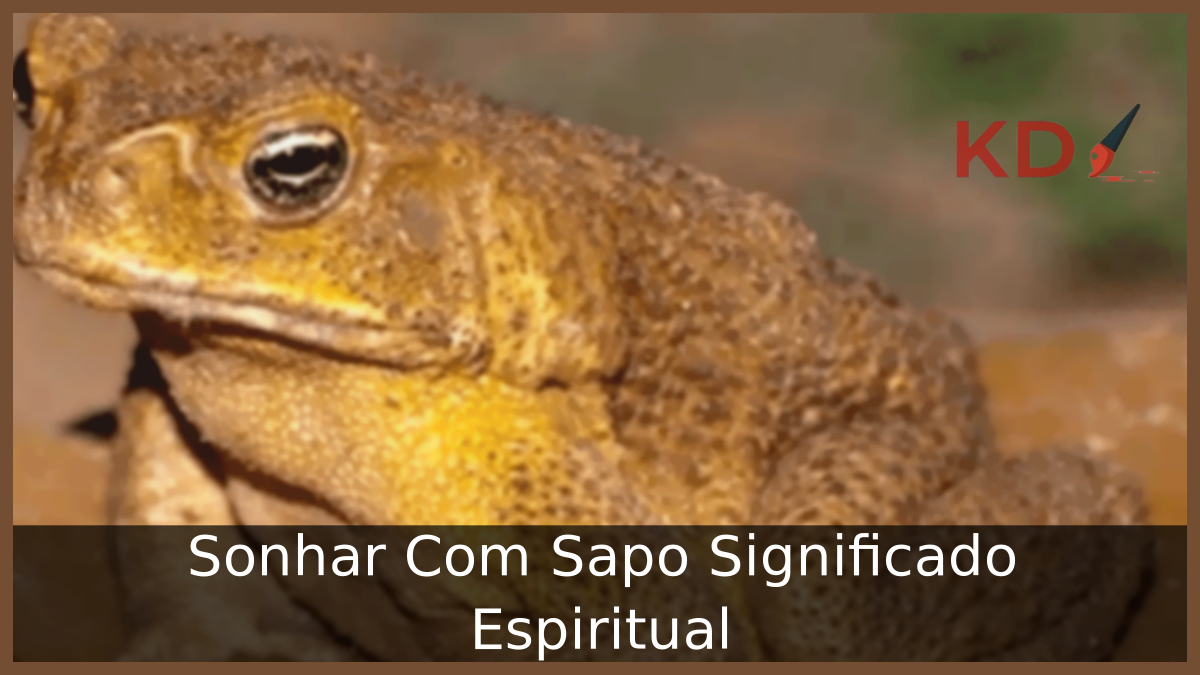 Sonhar Com Sapo Significado Espiritual