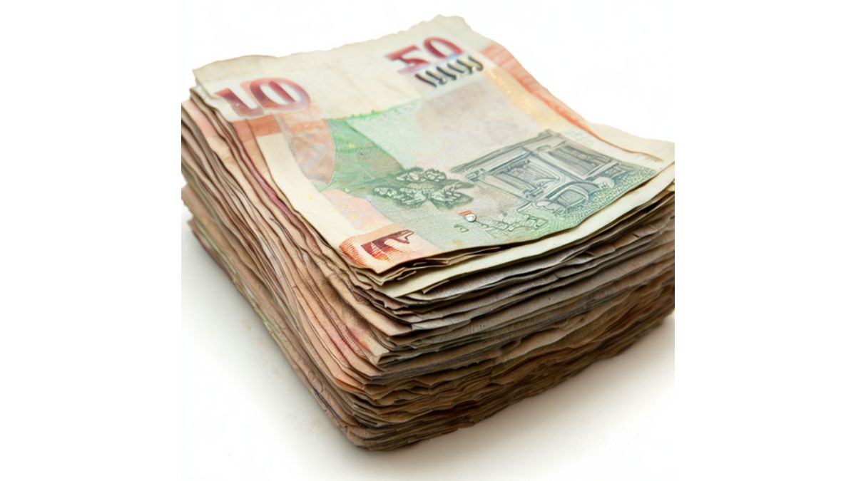 Sonhar com dinheiro de papel de 50 reais.