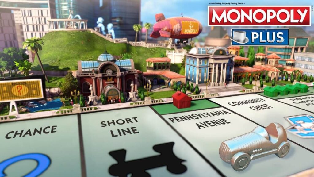 Jogos de tabuleiro o que é? Artigo atualizado em 2023! 1 Imagem do jogo mostrando uma cidade e peças para mexer e avançar.