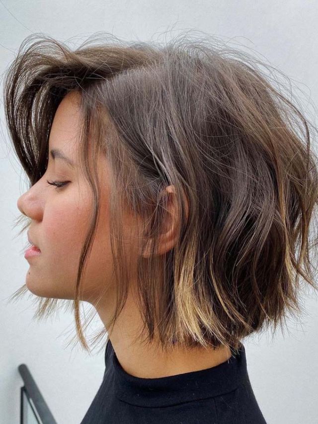 Corte de cabelo para rosto redondo