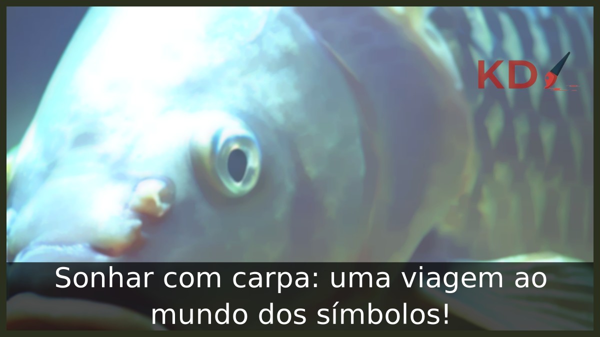 Sonhar com carpa: uma viagem ao mundo dos símbolos! 12 Sonhar com carpa: uma viagem ao mundo dos símbolos!