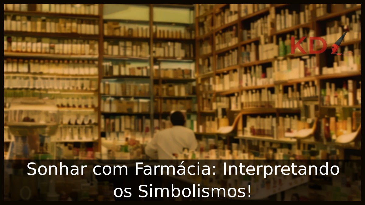 Sonhar com Farmácia: Interpretando os Simbolismos! 19 Sonhar com Farmácia: Interpretando os Simbolismos!