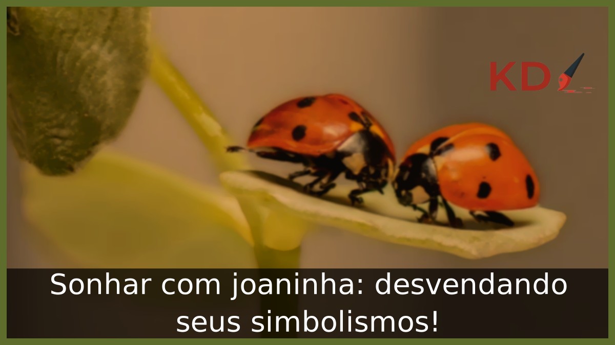 Sonhar com joaninha: desvendando seus simbolismos! 13 Sonhar com joaninha: desvendando seus simbolismos!