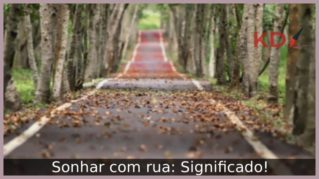 Sonhar com rua: Significado!