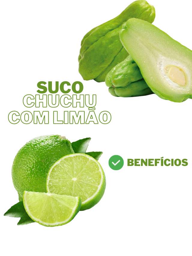 Suco de chuchu com limão