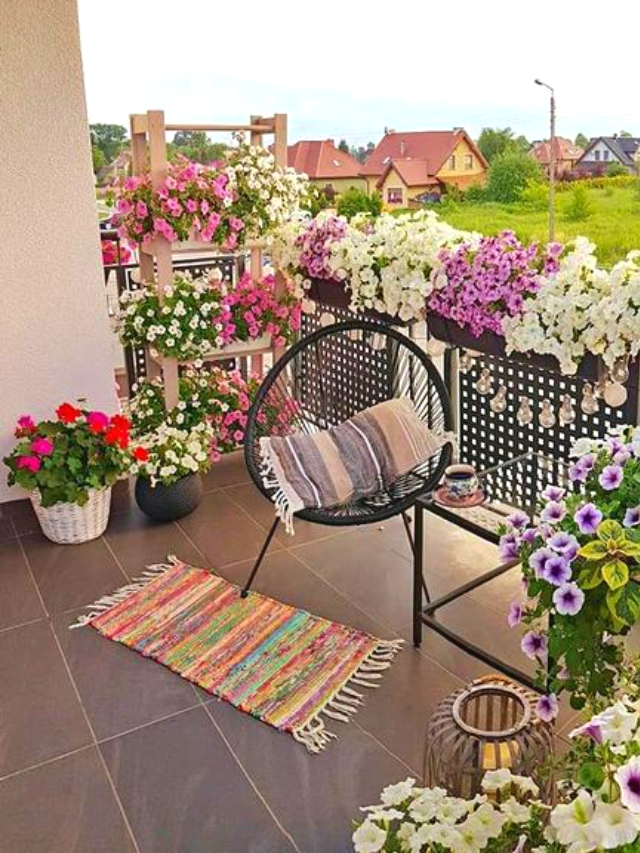 Como decorar varanda PEQUENA com FLORES: Dicas e inspirações