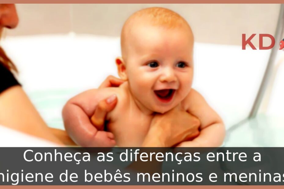 higiene de bebês meninos e meninas