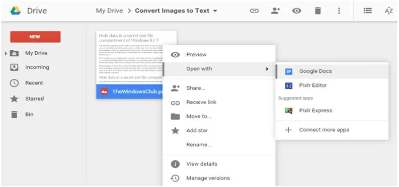 Como converter imagem em texto online? 5 Print dentro do programa de conversão