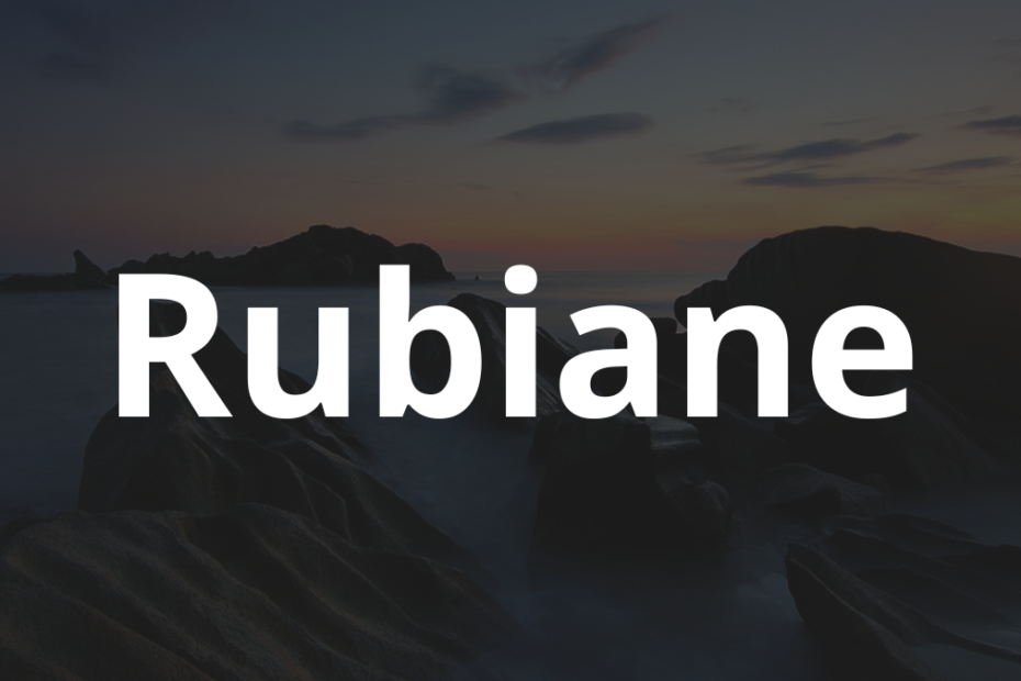 Significado do nome Rubiane