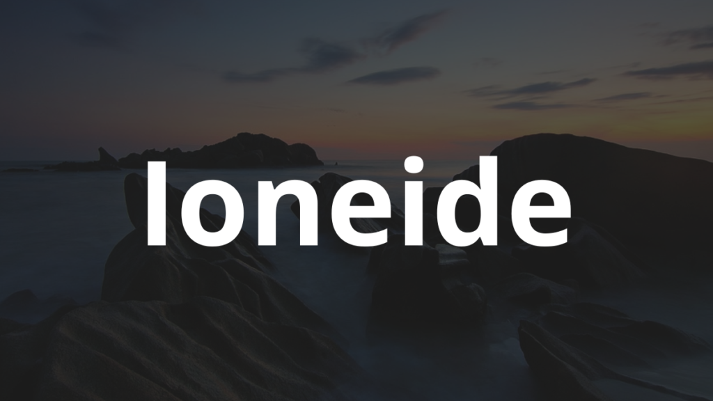Significado do nome Ioneide