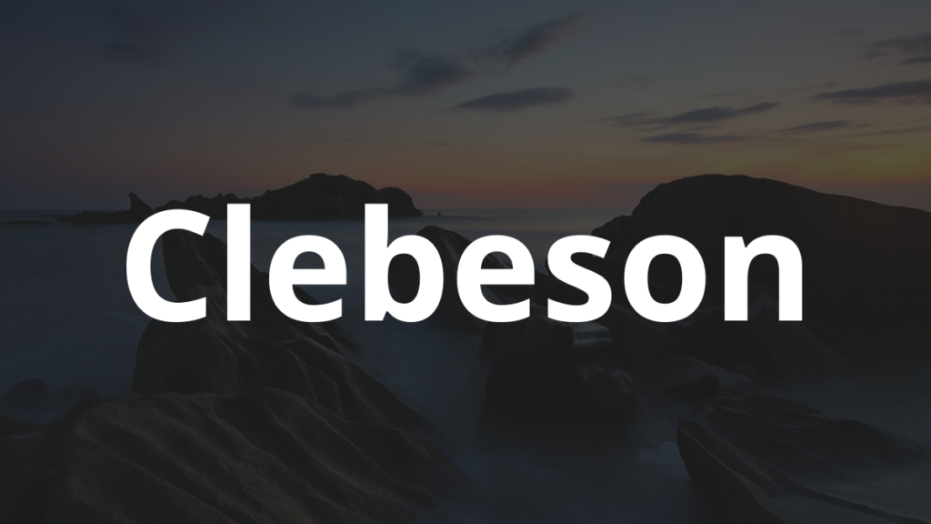 Significado do nome Clebeson: História e origem! 1 Significado do nome Clebeson