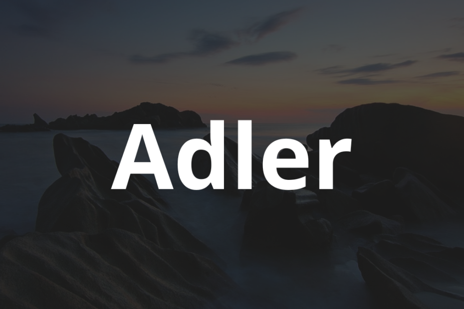Significado do nome Adler: História e origem! 7 Significado do nome Adler