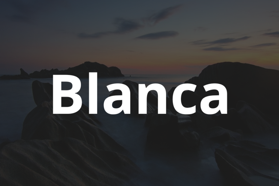 Significado do nome Blanca