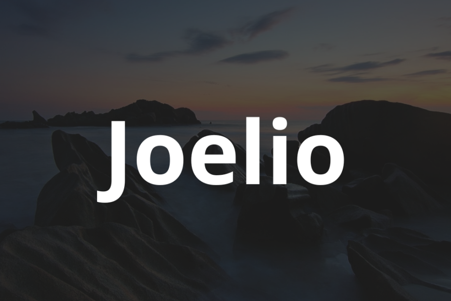 Significado do nome Joelio: História e origem! 5 Significado do nome Joelio