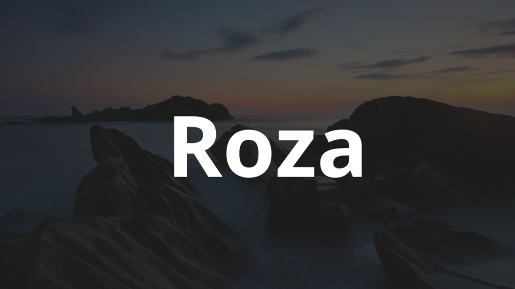 Significado do nome Roza: História e origem! 1 Significado do nome Roza