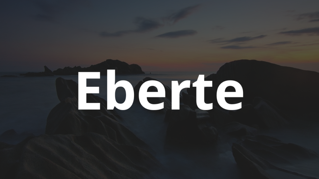 Significado do nome Eberte