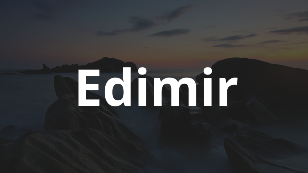 Significado do nome Edimir
