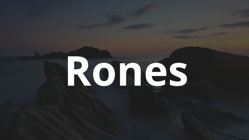Significado do nome Rones