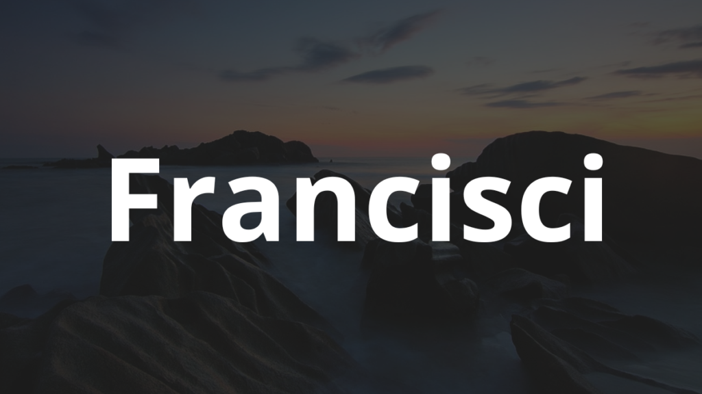Significado do nome Francisci